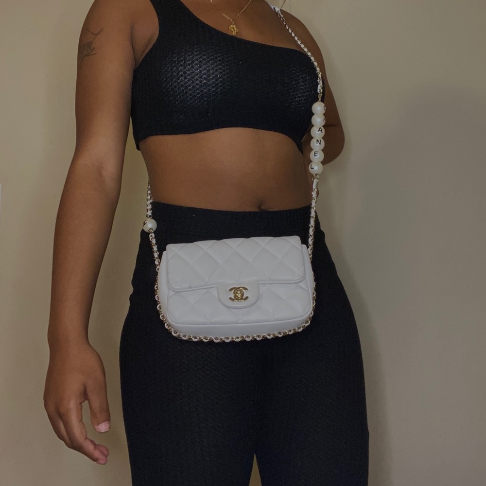 One Shoulder Pant Set (bell bottom pants)